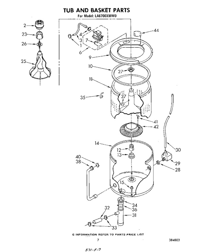 Diagram for LA6700XMW0