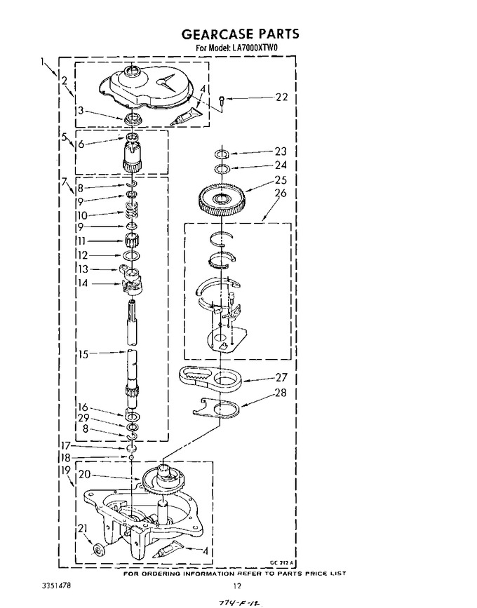 Diagram for LA7000XTF0