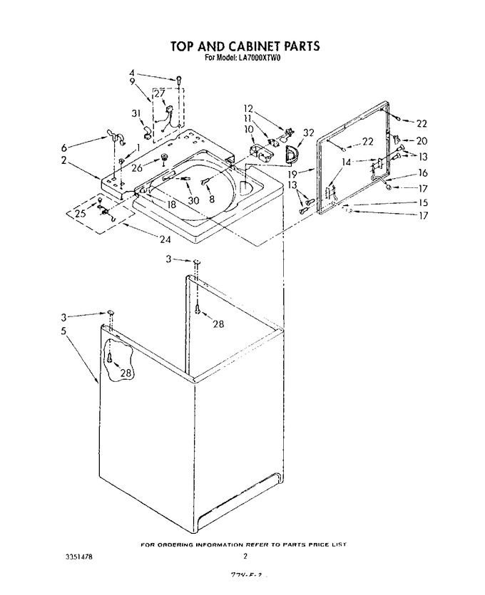 Diagram for LA7000XTF0
