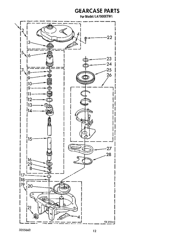 Diagram for LA7000XTF1