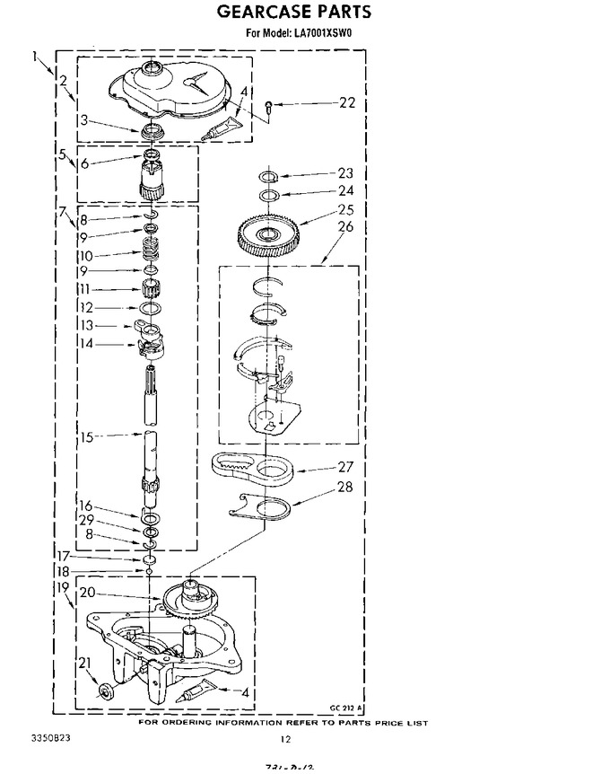 Diagram for LA7001XSW0