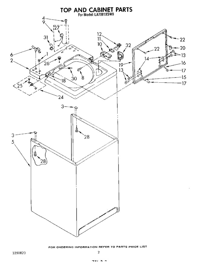 Diagram for LA7001XSW0