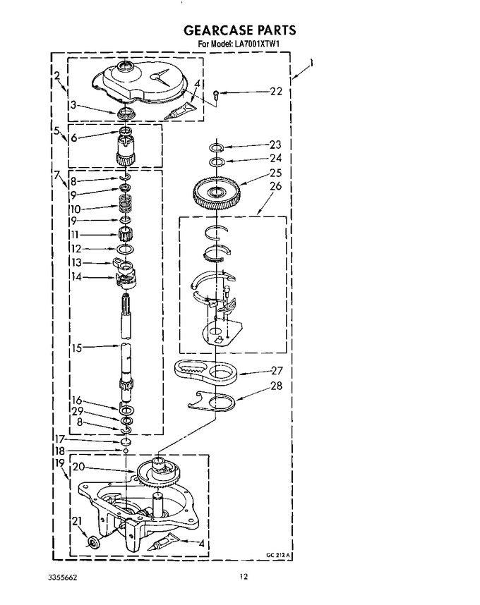 Diagram for LA7001XTW1