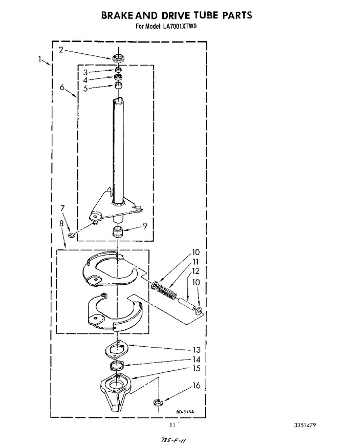 Diagram for LA7001XTW0