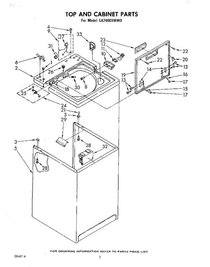 Diagram for LA7400XMW0