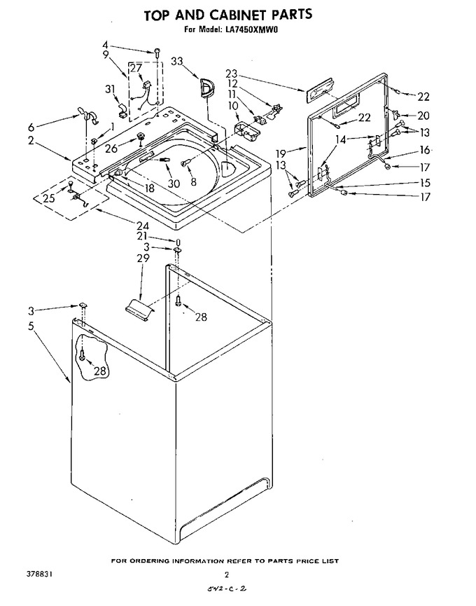 Diagram for LA7450XMW0