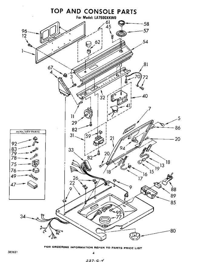 Diagram for LA7500XKW0