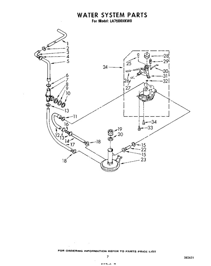 Diagram for LA7500XKW0