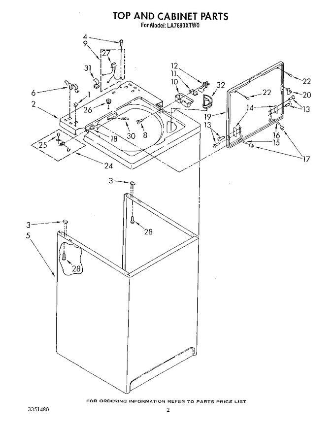 Diagram for LA7680XTW0