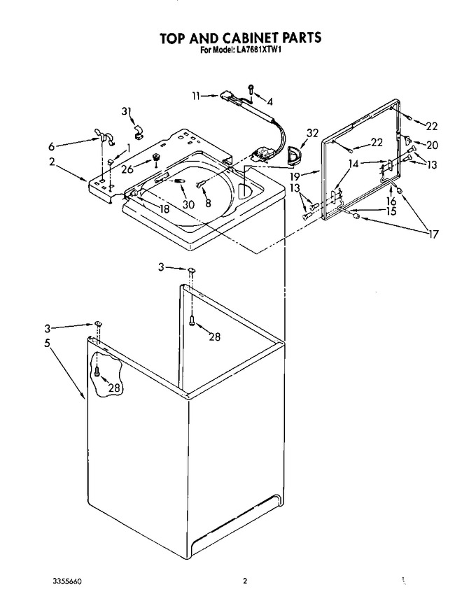 Diagram for LA7680XTW1