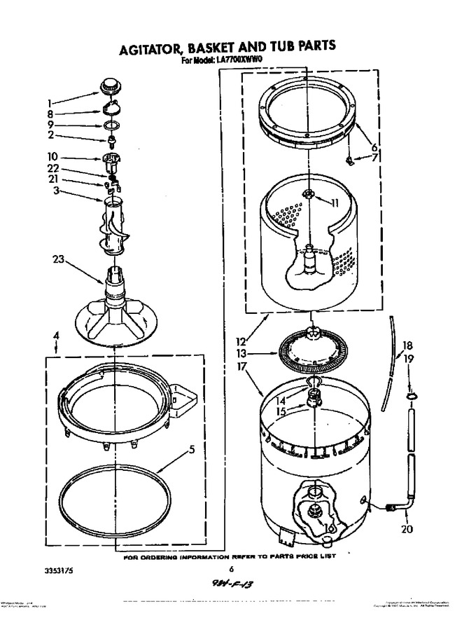 Diagram for LA7700XWN0