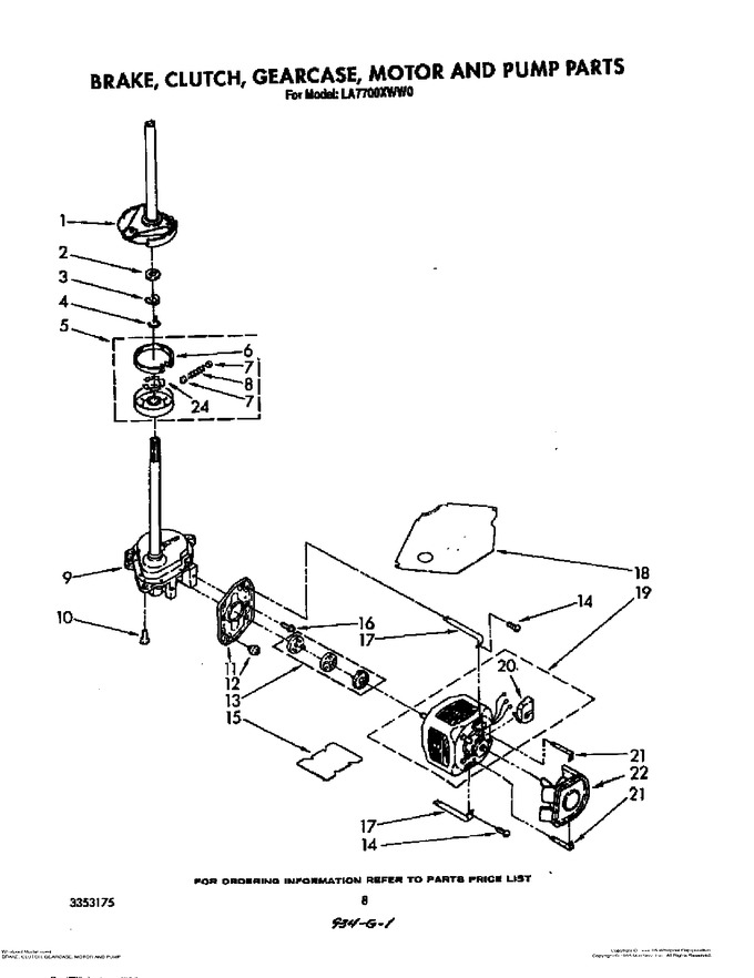 Diagram for LA7700XWN0