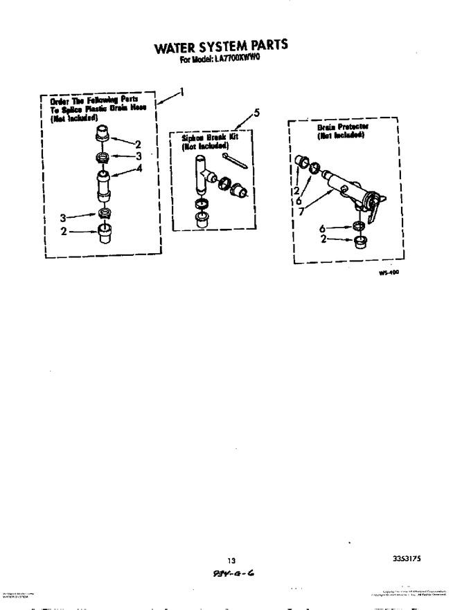 Diagram for LA7700XWN0