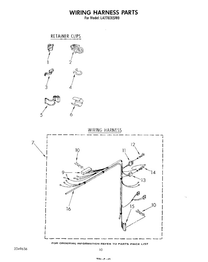 Diagram for LA7780XSW0