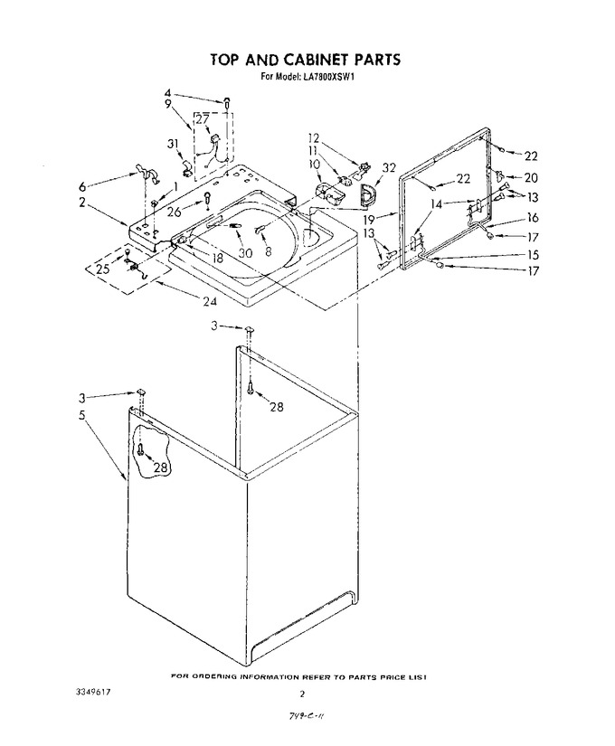 Diagram for LA7800XSW1