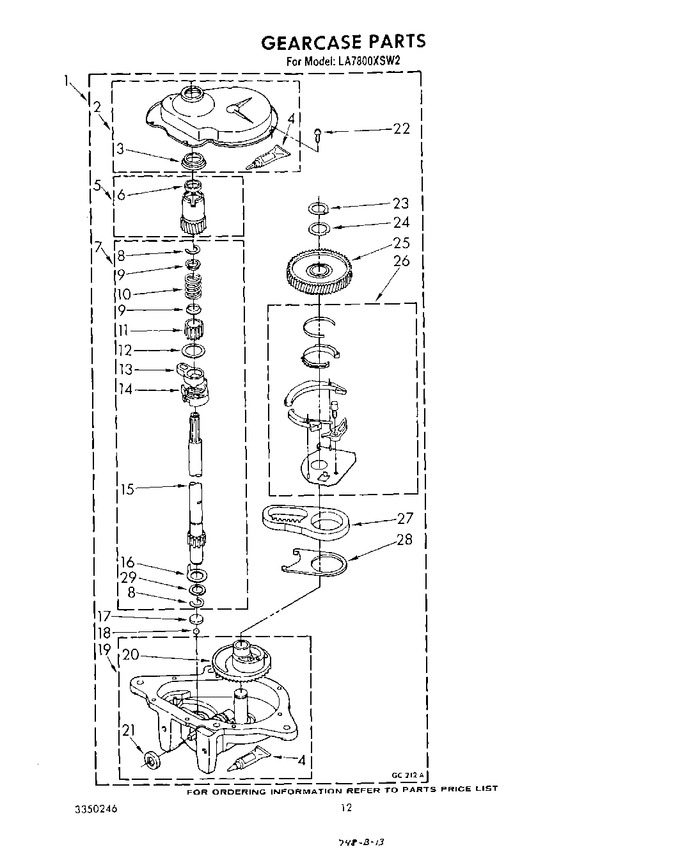 Diagram for LA7800XSW2
