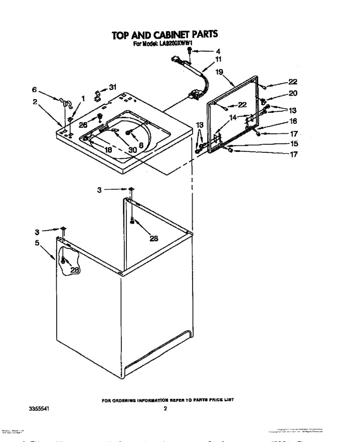 Diagram for LA8200XWW1
