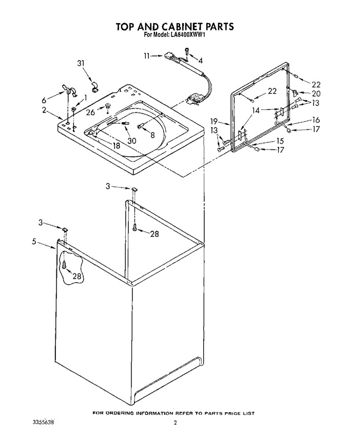 Diagram for LA8400XWM1