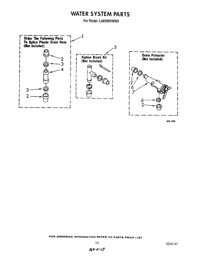 Diagram for LA8580XWW0