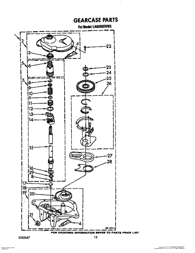 Diagram for LA8580XWF2