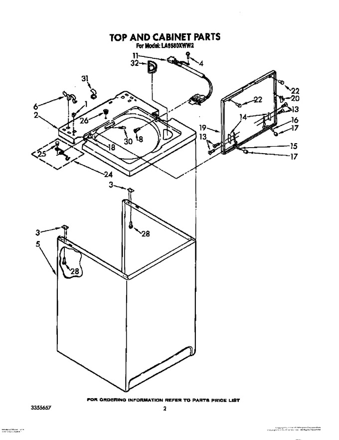 Diagram for LA8580XWW2