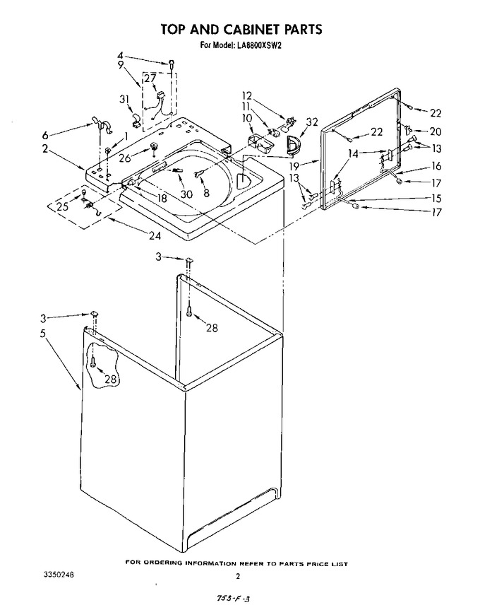 Diagram for LA8800XSW2
