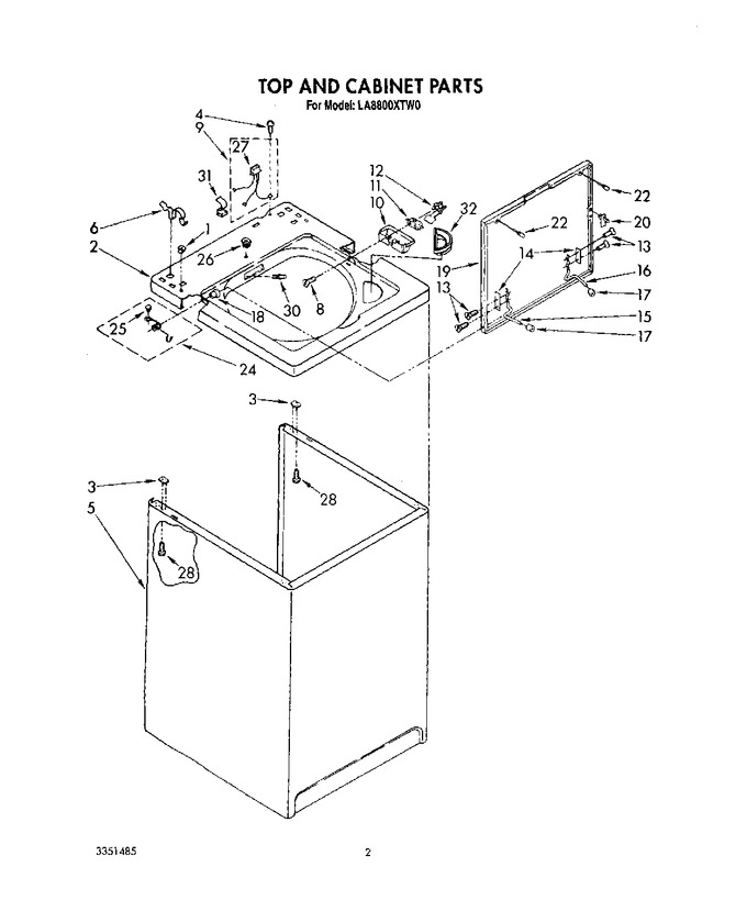 Diagram for LA8800XTW0