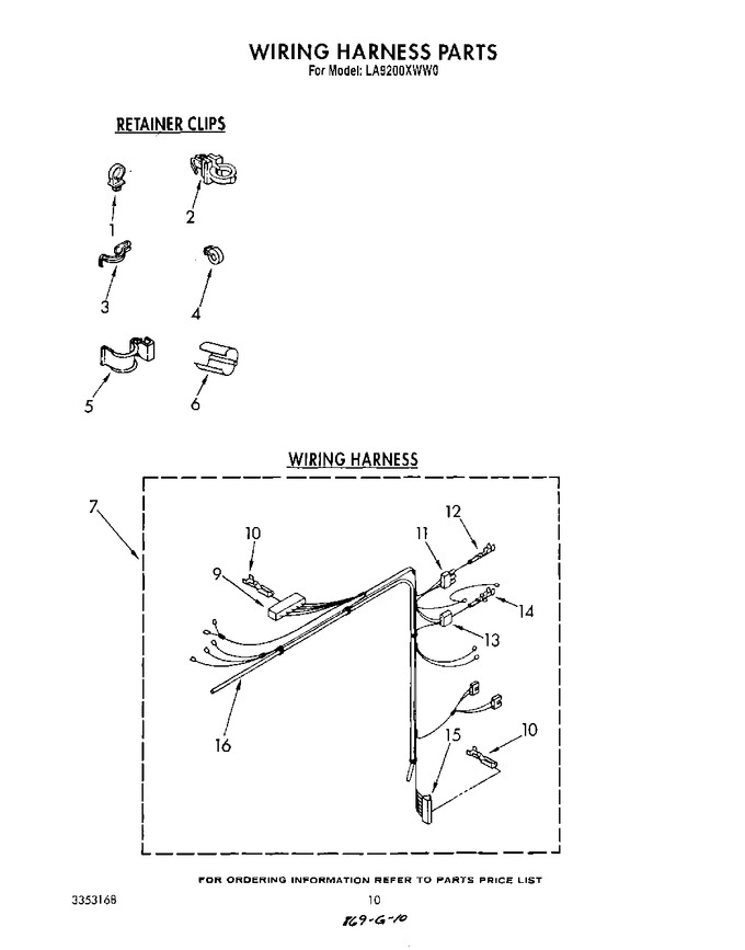 Diagram for LA9200XWG0