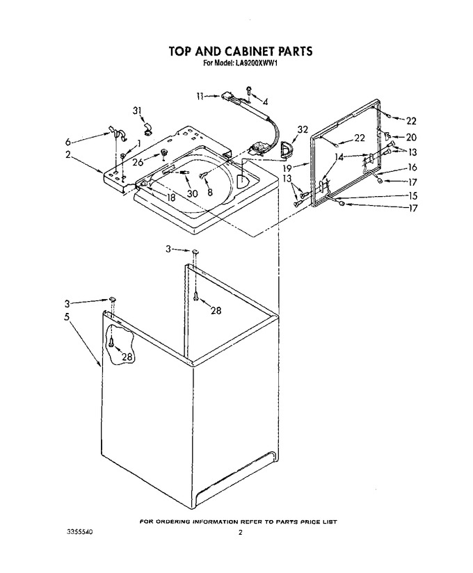 Diagram for LA9200XWN1