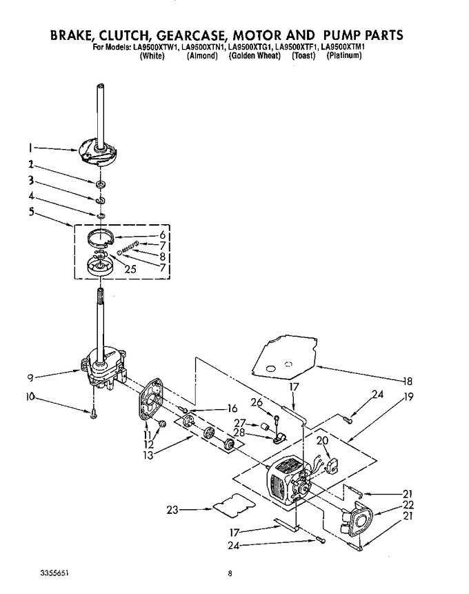 Diagram for LA9500XTG1