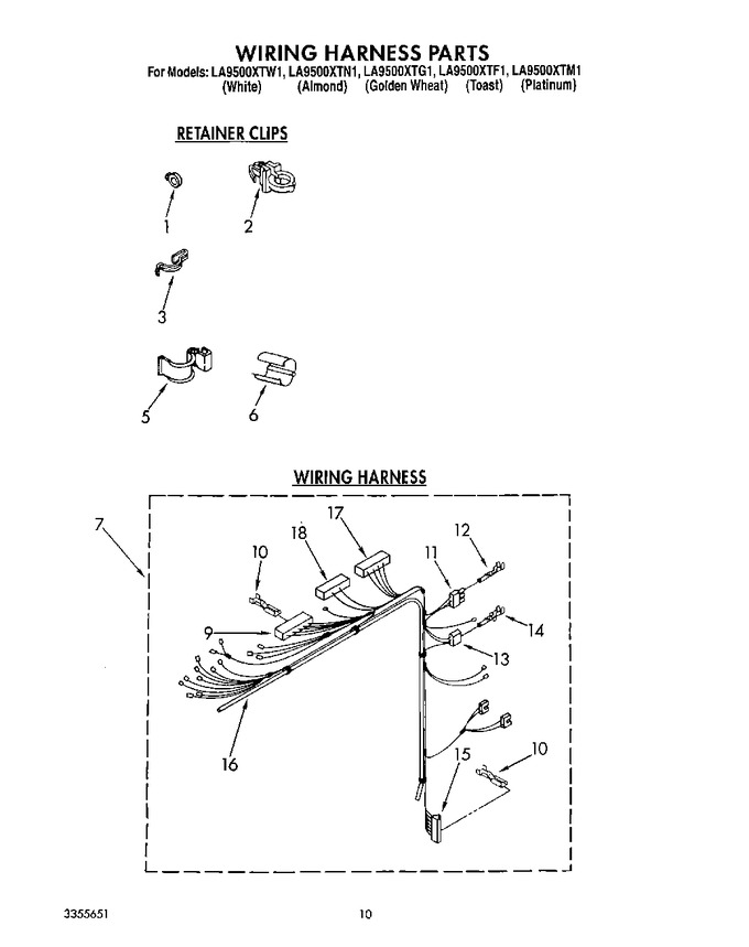 Diagram for LA9500XTF1