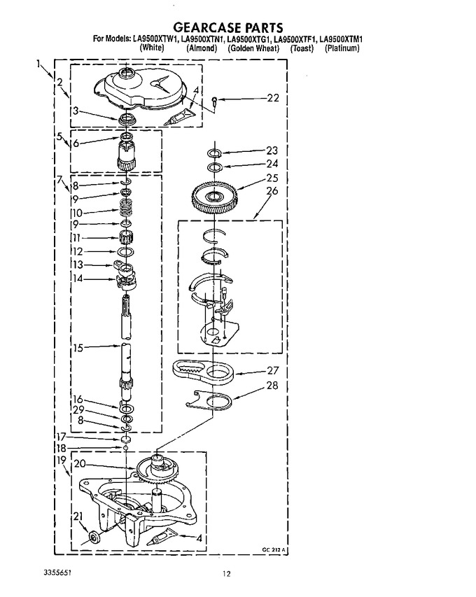 Diagram for LA9500XTF1