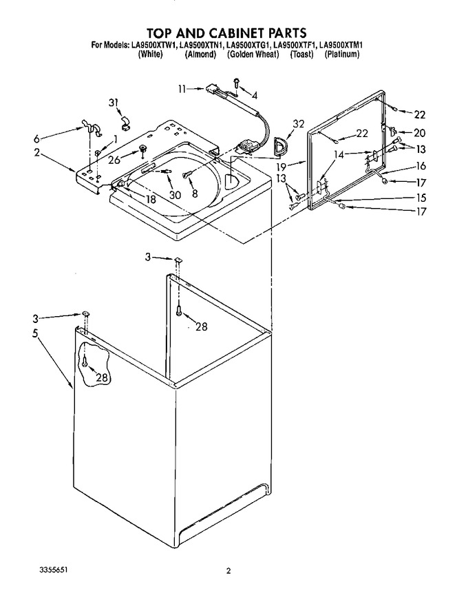 Diagram for LA9500XTW1