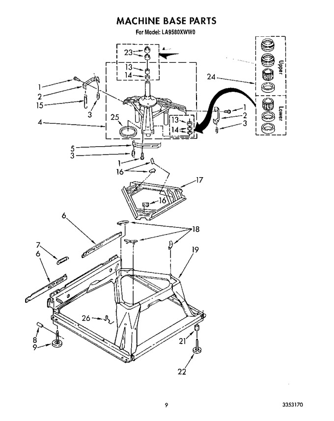 Diagram for LA9580XWG0