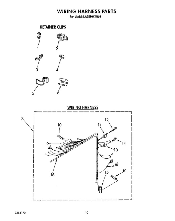 Diagram for LA9580XWF0