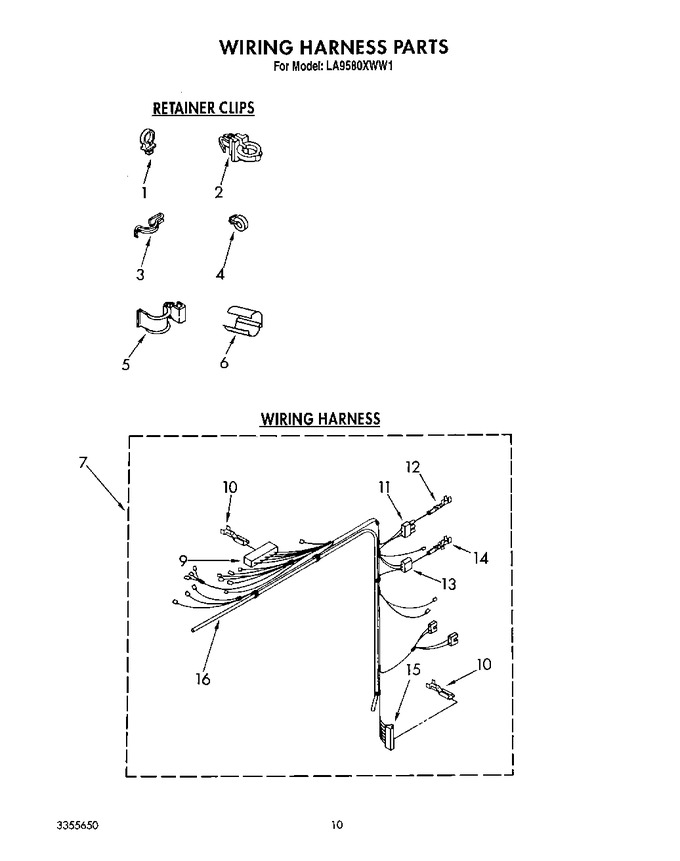 Diagram for LA9580XWF1