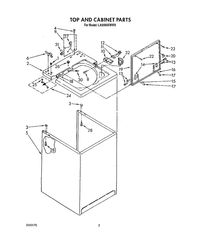 Diagram for LA9580XWW0