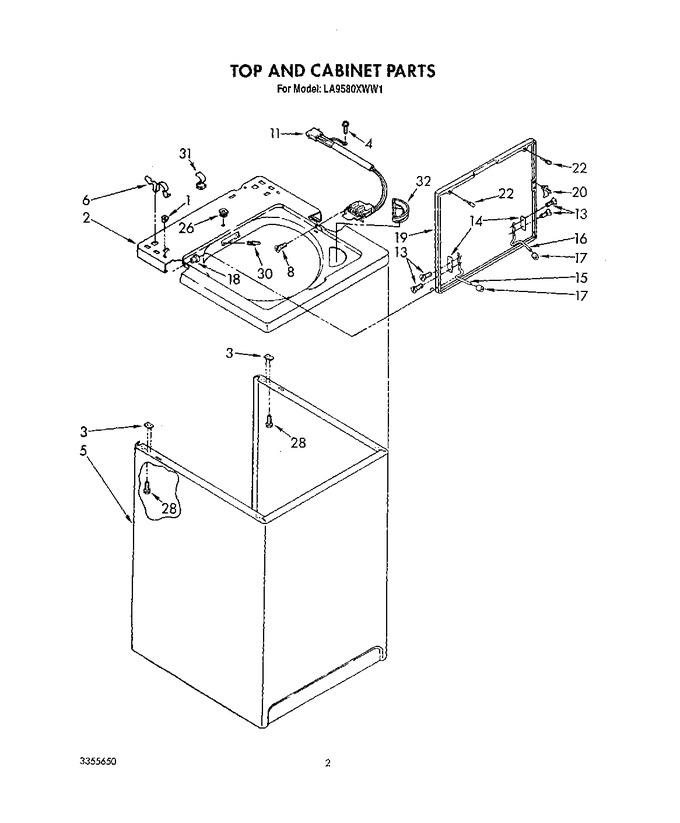 Diagram for LA9580XWW1