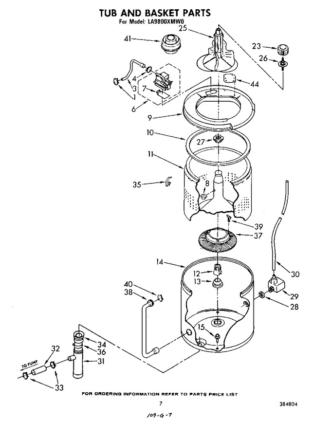 Diagram for LA9800XMW0