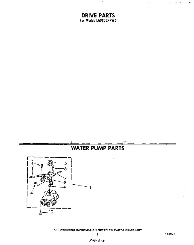 Diagram for LA9800XPW0