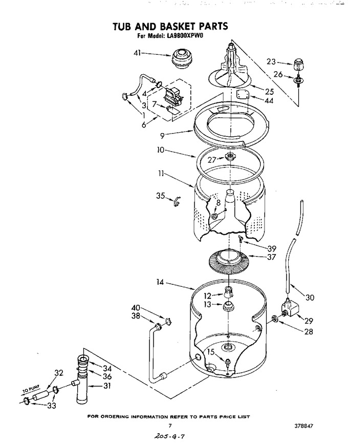 Diagram for LA9800XPW0