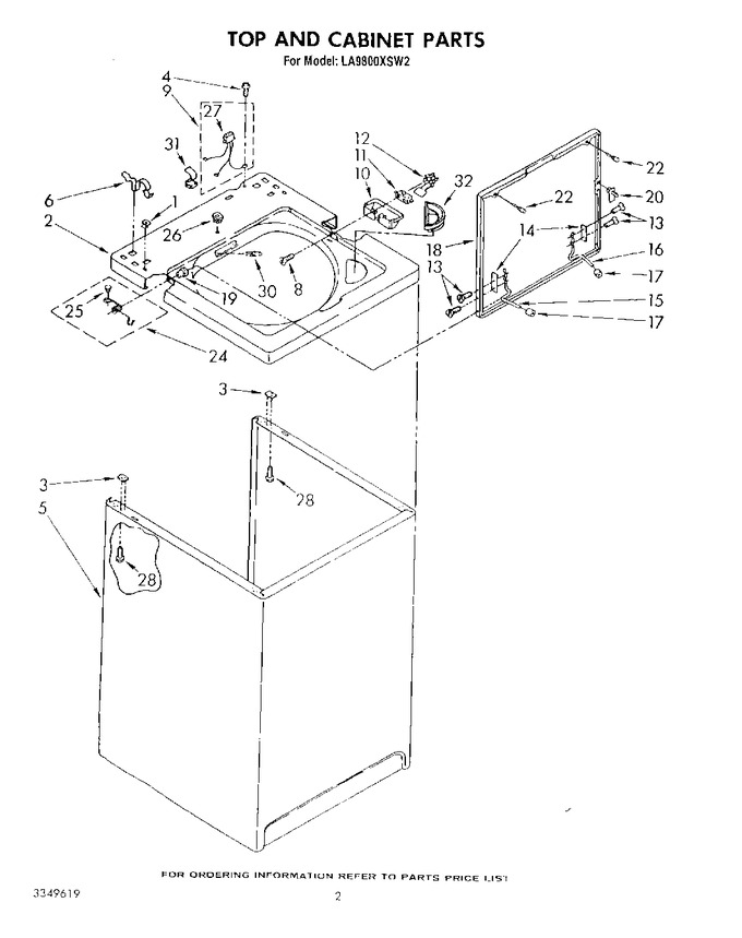 Diagram for LA9800XSW2