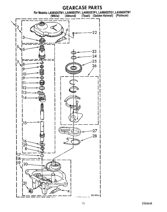 Diagram for LA9800XTM1