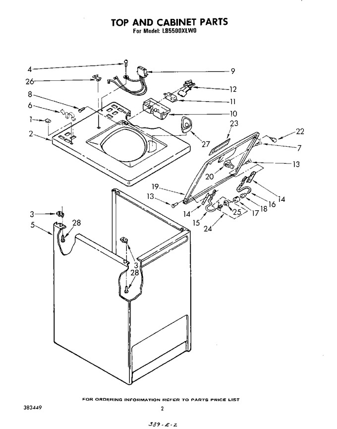 Diagram for LB5500XLW0