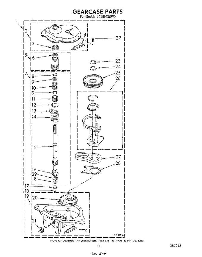 Diagram for LC4500XSW0