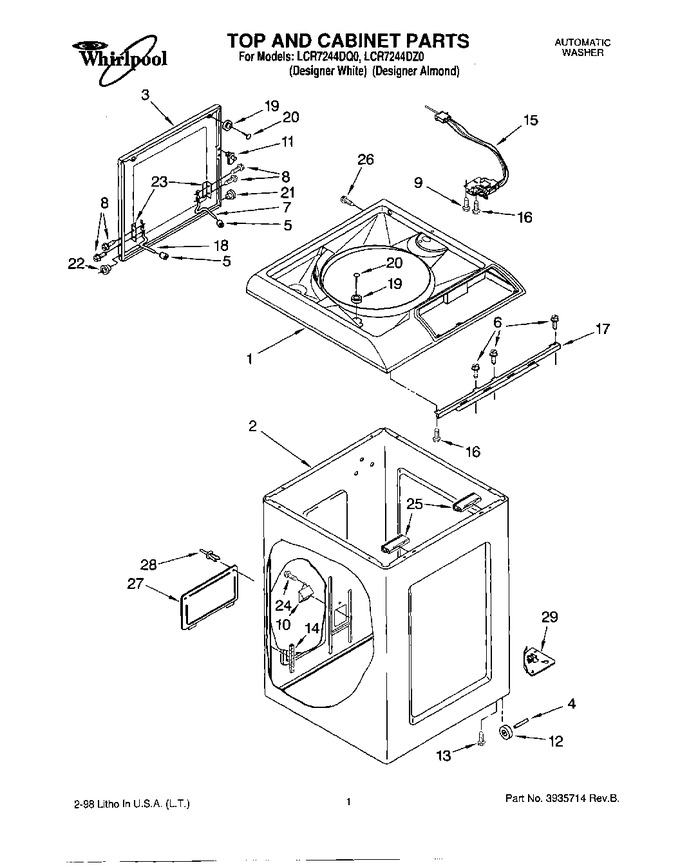Diagram for LCR7244DQ0