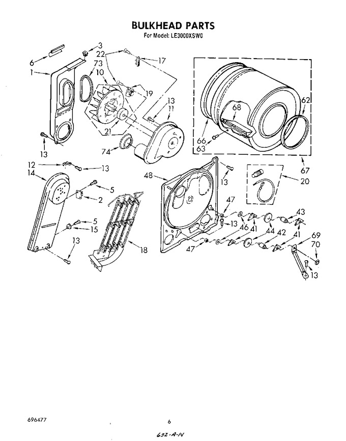 Diagram for LE3000XSW0