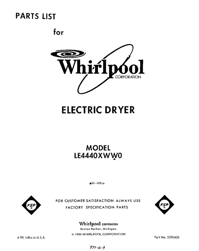 Diagram for LE4440XWW0