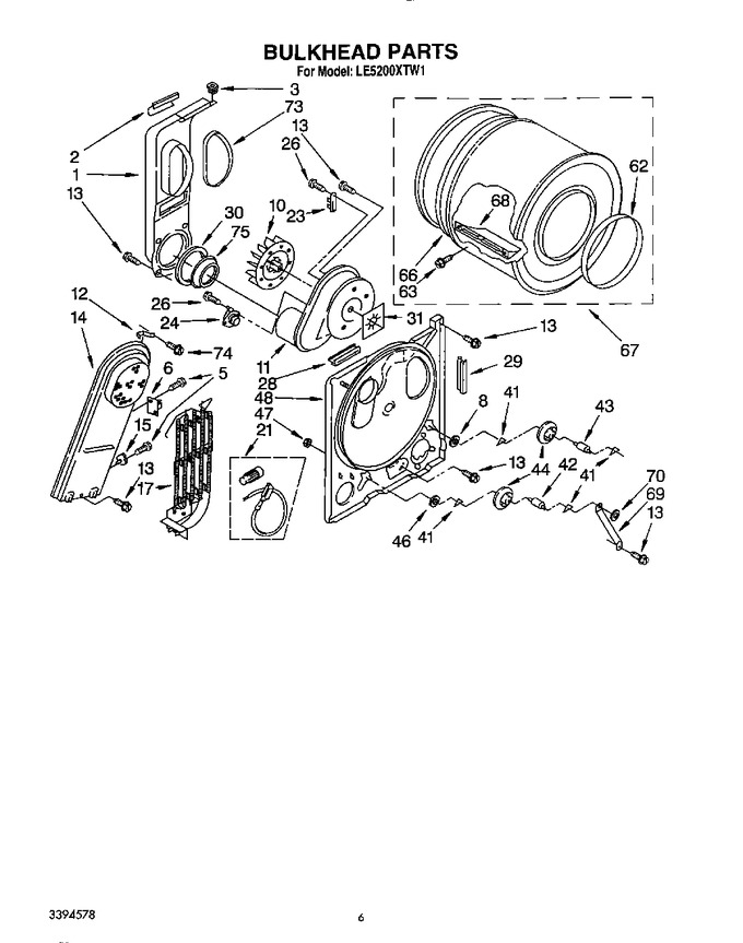 Diagram for LE5200XTN1