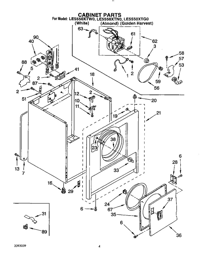 Diagram for LE5550XTW0